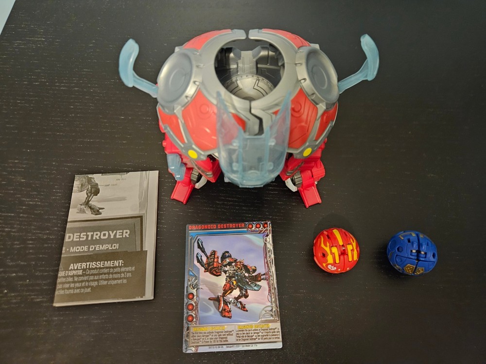 Bakugan Dragonoid Destroyer Complete Set with Cards and Manual