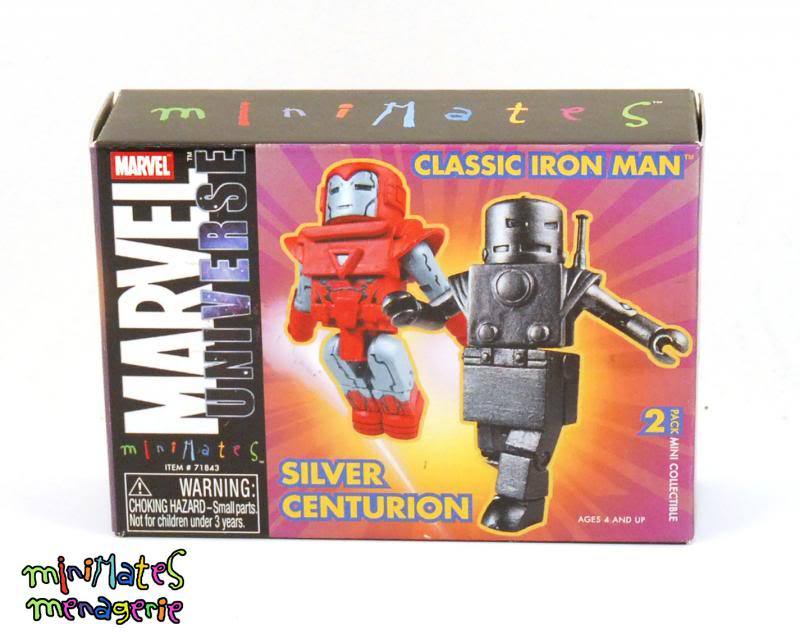 Marvel Minimates SDCC Exclusive Silver Centurion & Classic Iron Man