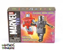 Marvel Minimates SDCC Exclusive Silver Centurion & Classic Iron Man