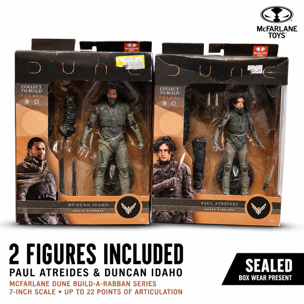McFarlane Toys Dune Paul Atreides & McFarlaDuncan Idaho Action Figure Bundle Duo