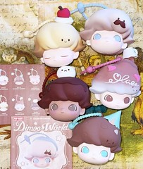 POP MART Dimoo World Crush on Coffee Earphone Case Lot Set of 5 Collectible