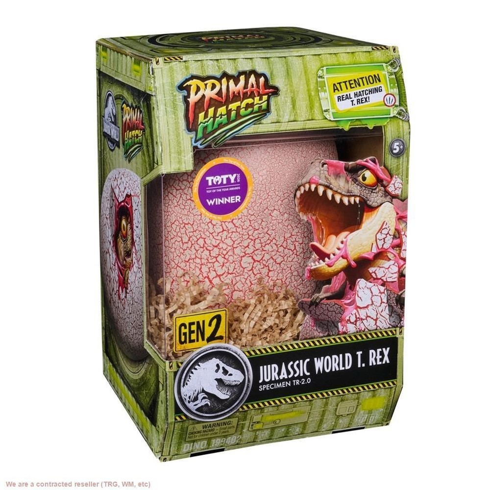 Primal Hatch Jurassic World Interactive T-Rex Toy Dinosaur & Egg Animal Figures