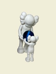 10” KAWS Inspired “The Promise” Figure – White + Blue/Green Earth