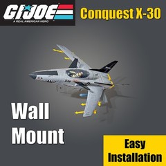 GI Joe Wall Mount For Conquest X-30 (1986 , 2008) or 1989 Python Patrol ARAH