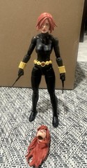 Marvel Legends Kitbash Pinless Black Widow (read Description)