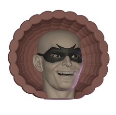 Disappearer Man Custom Action Figure Head 1:9 or 1:6 Mego