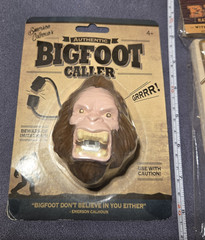 Authentic Big Foot Caller Alley Oop! & Bigfoot Trap Sasquatch Novelty Gifts