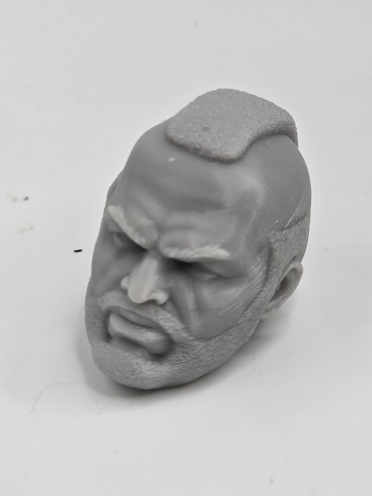 3d Printed B.A BARACUS MR. T Head 1:10 7″ MARVEL LEGENDS MCFARLANE DC MULTIVERSE