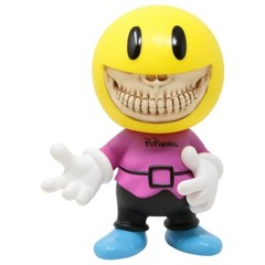 POPAGANDA X RON ENGLISH 9 INCH HAPPY BOY GRIN FIGURE YELLOW Limited Editon Rare