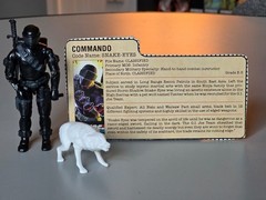 Vintage GI Joe Snake Eyes V2 Complete with File Card 1985 Hasbro