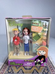Disney Kim Possible Fast Food Amigos Kim & Ron 4″ dolls NEW Equity Marketing