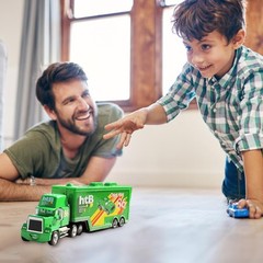 Set of 2 Disney Pixar CarsNo.86 Chick Hicks Truck &Car 1:55 Diecast cars Toys~