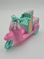 Shopkins Gelati Pink Blue Girl And Toy Bike Ice Cream Scooter NO Accessories