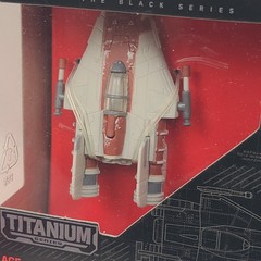 Star Wars Black Series Titanium A-Wing Vehicle 3″ Figure 20 Hasbro 2015 New