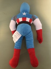 Marvel Captain American Plush Used Without Blanket And Shield AS IS