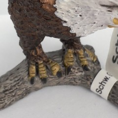Schleich Bald Eagle Wings Spread On Branch 14780 Wildlife Realistic Bird Animal