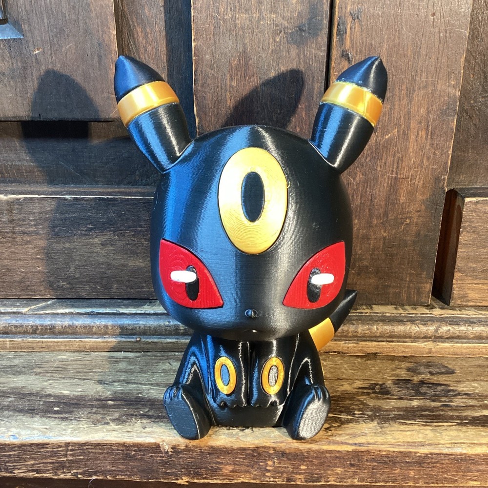 Pokémon Umbreon Inspired 3D Printed Figure 5 1/2 Inches