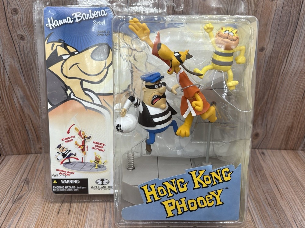McFarlane Toys Hanna-Barbera Series 1 Hong Kong Phooey Collectible Set box1af