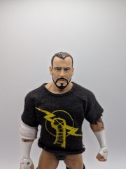 WWE Elite Series 11 CM Punk Action Figure with Shirt RARE 2010 2011