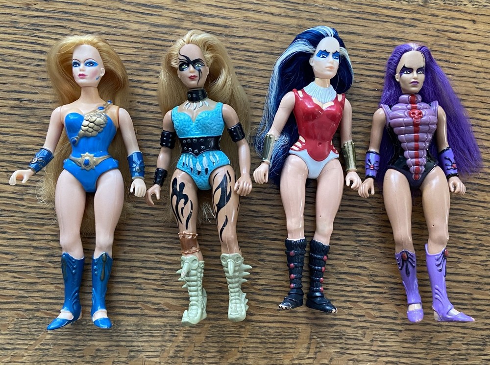 Galoob 1984 Golden Girl Action Figure Lot Saphire, Wild One, Vultura, Moth Lady
