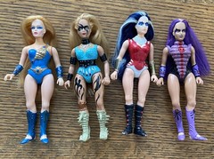 Galoob 1984 Golden Girl Action Figure Lot Saphire, Wild One, Vultura, Moth Lady