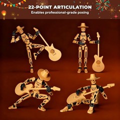 T13 Action Figure (Dummy 13 / Titan 13), Skullstrummer – 3D Printed Poseable …