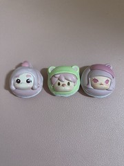 Pop Mart Pop Bean Mixed Set Of 3 Macaron Series Molly Chaka Sweet Bean New