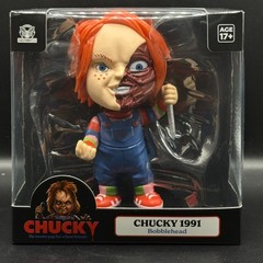 Chucky 1991 Half Face Bobblehead CultureFly Universal Horror Figure NIB