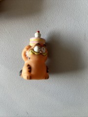 Vintage Garfield Figure Lot PVC Wind Up 80s