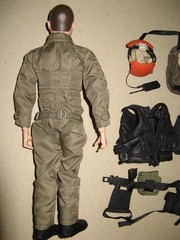 2000s? GI Joe Hasbro 12” Masterpiece Figure, Pilot Uniform & Other Equipment