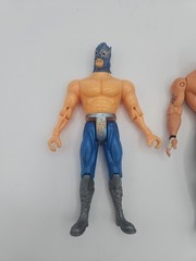 Rey Mysterio Unmasked +Volador Jr. Mexican Wrestling Figure Masked Luchador VTG