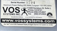 Star Trek The Next Generation Voice Interface Module VOS Systems