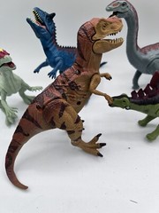 Kid Galaxy Dinosaurs Lot of 5 TRex Triceratops Stegosaurus Dilophosaurus