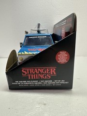 Stranger Things Squawk Van Playset Steve Hunt & Battle Scale WSQK Radio