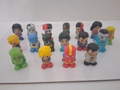 Lot Of 17 Ooshies Pencil Toppers – DC Comics Batman, Superman And More