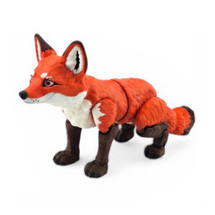 Articulated Fox Toys 6.75″ USA Made, 3D Printed Fidget Desk Pet Animal Figures
