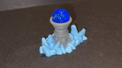 GITD Custom Castle Grayskull Orb and Short Holder by He-Bro