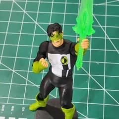 Custom Resin Green Lantern Long Sword constuct for 6in. figure