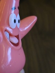Spongebob Patrick Star Sonic Push Button Pop Out Tongue Figure