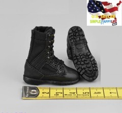 1/6 black combat Boots for 12″ female figure TBLeague phicen hot toys ❶USA❶