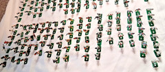 Large Lot (300) Tudor Electric Football Players with some Bases & accessoriess