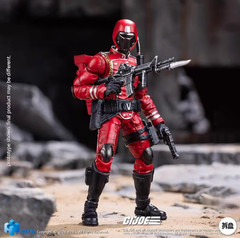 HIYA 1/18 G.I. Joe Crimson Guard ​ G.I. Joe Crimson Guard Action Figure In Stock
