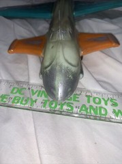 Vintage 1970s Ultraman Soft vinyl Plastic Jet Plane Sofubi