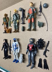 GI Joe Vintage Figure Lot of 6 Flash Short Fuze Roadblock Baroness Eels Snowserp