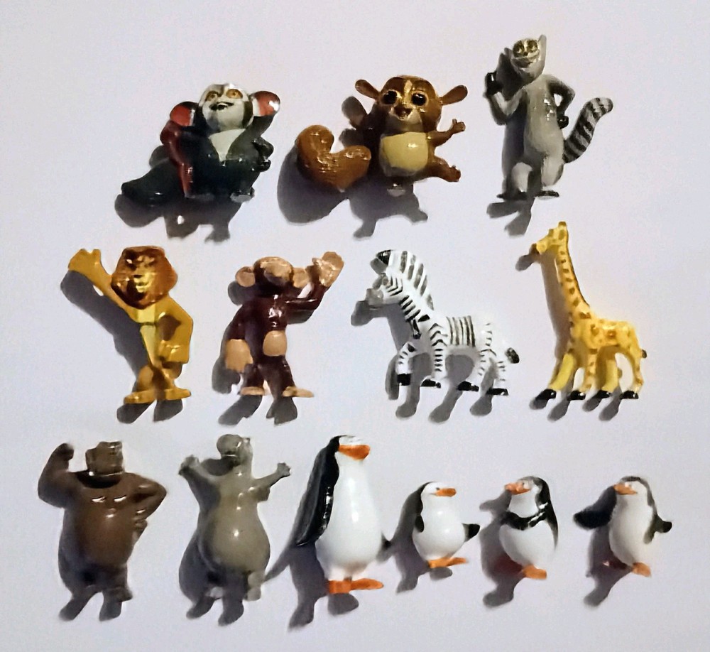 MADAGASCAR FIGURINES SET ZAINI ITALY – FIGURES COLLECTIBLES MINIATURES