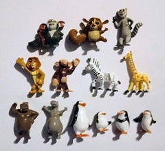MADAGASCAR FIGURINES SET ZAINI ITALY – FIGURES COLLECTIBLES MINIATURES