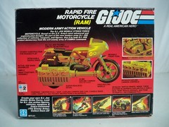 K26i47711 RAM MOTORCYCLE W/ BOX & UNUSED DECALS COMPLETE 1982 VINTAGE HASBRO