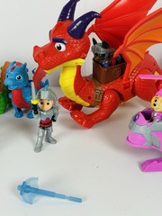 PAW Patrol Rescue Knights Lot Sparks Dragon Skye Copter Knight Pups Figures