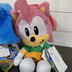 Sonic The Hedgehog 35th Anniversary 10” Plush Set Metal Sonic, Amy, and Ray