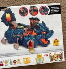 THE SUPER MARIO BROS MOVIE BOWSER’S ISLAND CASTLE PLAYSET w/ BOWSER MINI FIGURE